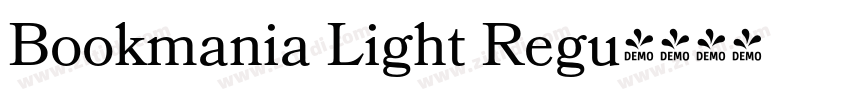 Bookmania Light Regu字体转换